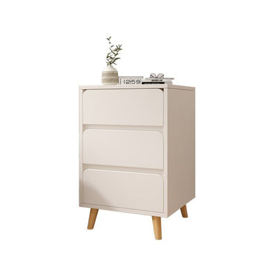Table de chevet cylindrique carré en bois massif MDF minimaliste moderne avec 1/2/3 tiroirs pour chambre 