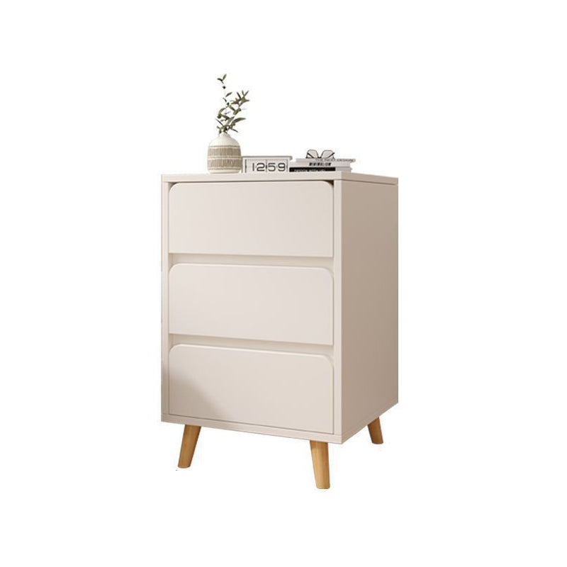 Table de chevet cylindrique carré en bois massif MDF minimaliste moderne avec 1/2/3 tiroirs pour chambre 