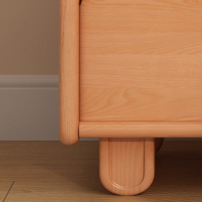 Table de chevet carrée en bois massif créatif contemporain en forme de nuage avec 1 tiroir pour chambre 
