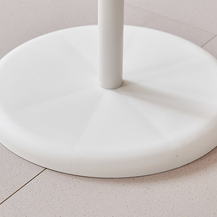 Modern Minimalist PP Bear-Shaped Round End Table 1-Tier For Living Room