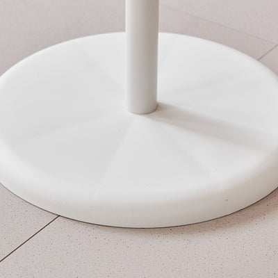 Mesa Auxiliar Redonda de 1 Nivel con Forma de Oso Minimalista Moderna para Sala de Estar 