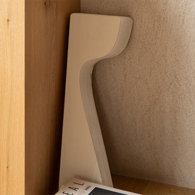 Zeitgenössischer kreativer Tisch aus gehärtetem Glas mit Papiertütenform, runder Endtisch, 1-stufig für das Wohnzimmer 