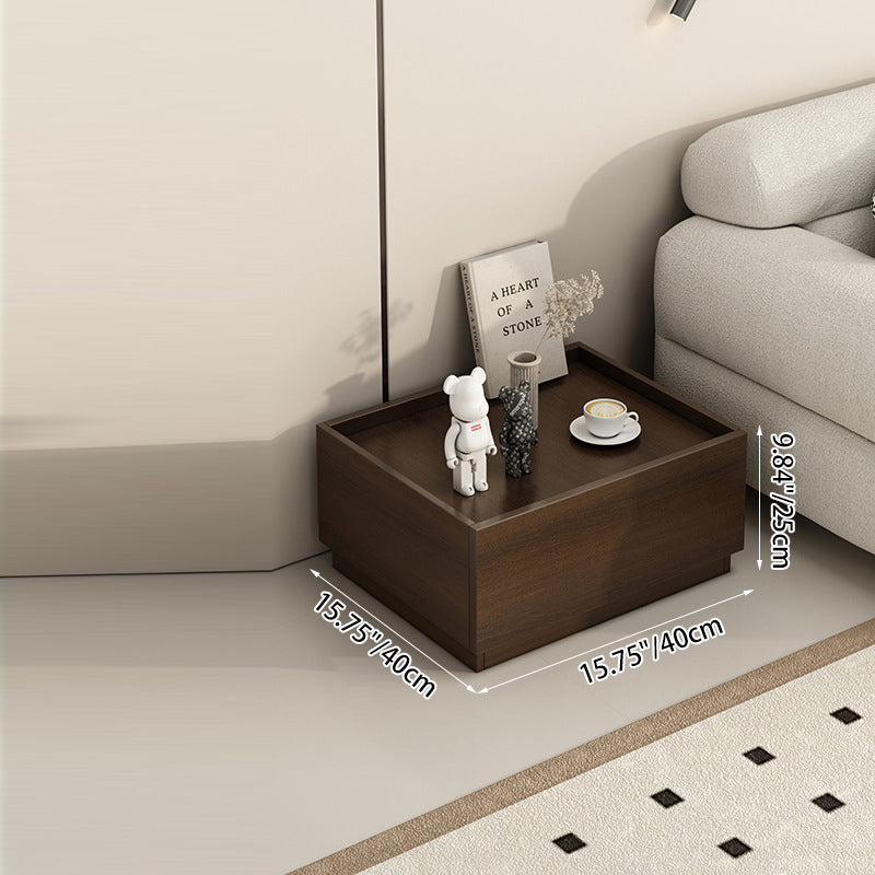 Table de nuit modulaire rectangulaire en bois d&
