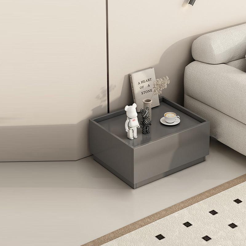 Table de nuit modulaire rectangulaire en bois d&