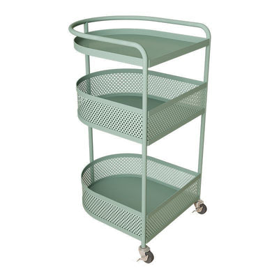 Mesa Auxiliar Arqueada Semicircular de Metal Minimalista Moderna de 3 Niveles para Sala de Estar 