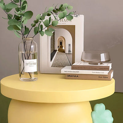 Contemporary Creative Resin Dinosaur Round End Table With 1-Tier For Living Room