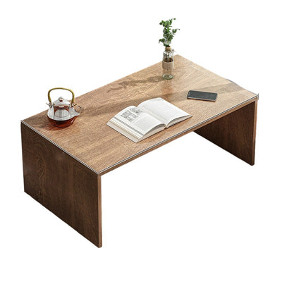 Traditional Japanese Medium-Density Fiberboard Rectangular Tea Table 1-Tier For Living Room