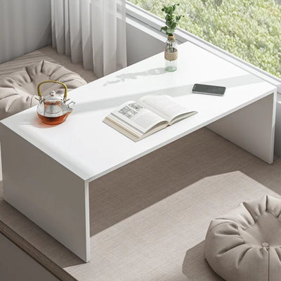 Traditional Japanese Medium-Density Fiberboard Rectangular Tea Table 1-Tier For Living Room