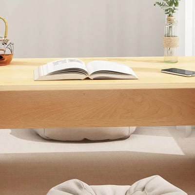 Traditional Japanese Medium-Density Fiberboard Rectangular Side Table 2-Drawer For Living Room