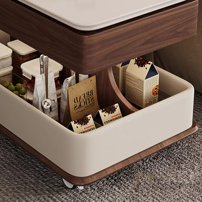Mesa auxiliar curva rectangular de metal con tablero de fibra de densidad media de piedra sinterizada china tradicional de 2 niveles para sala de estar 