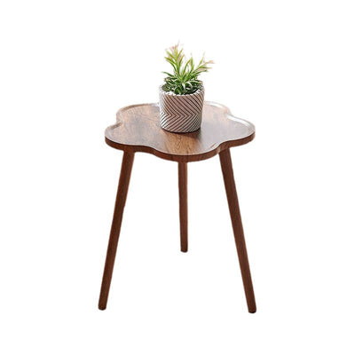 Zeitgenössischer kreativer Beistelltisch aus massivem Holz in Pflaumenblütenform, 1-stufig für das Wohnzimmer 