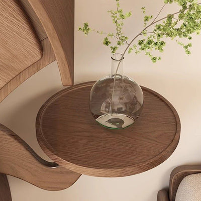 Mesa auxiliar contemporánea creativa de madera maciza con forma de robot con 5 cajones para sala de estar 