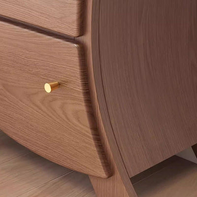 Mesa auxiliar contemporánea creativa de madera maciza con forma de robot con 5 cajones para sala de estar 