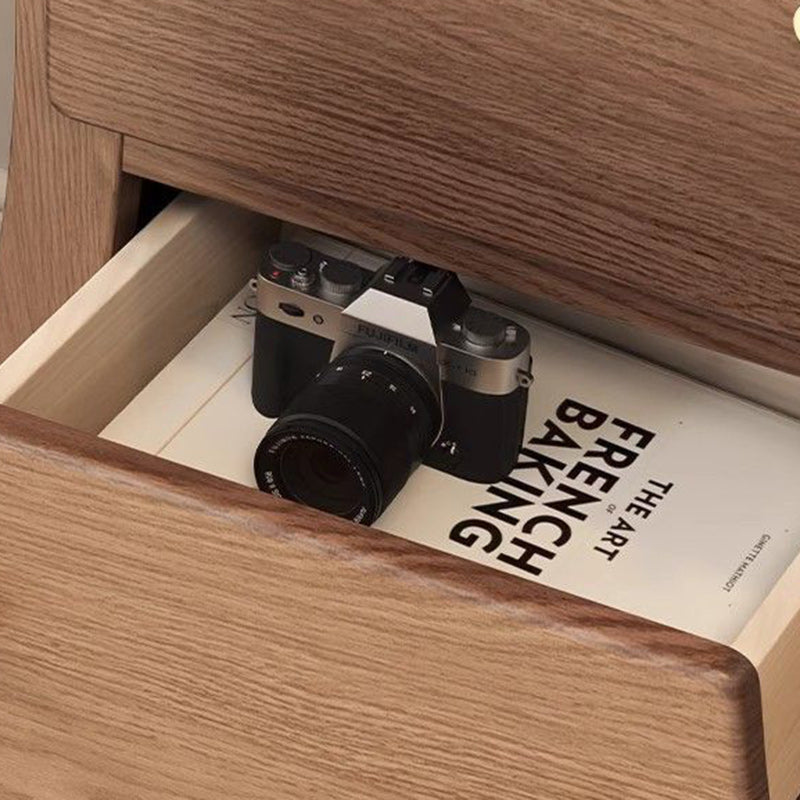 Mesa auxiliar contemporánea creativa de madera maciza con forma de robot con 5 cajones para sala de estar 
