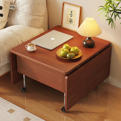 Contemporary Creative Solid Wood Stainless Steel Rectangular Coffee Table With Lift-Top For Living Room