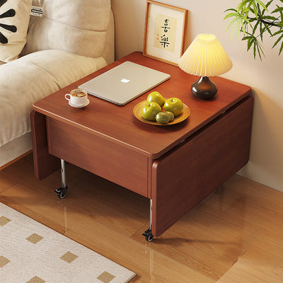 Contemporary Creative Solid Wood Stainless Steel Rectangular Coffee Table With Lift-Top For Living Room