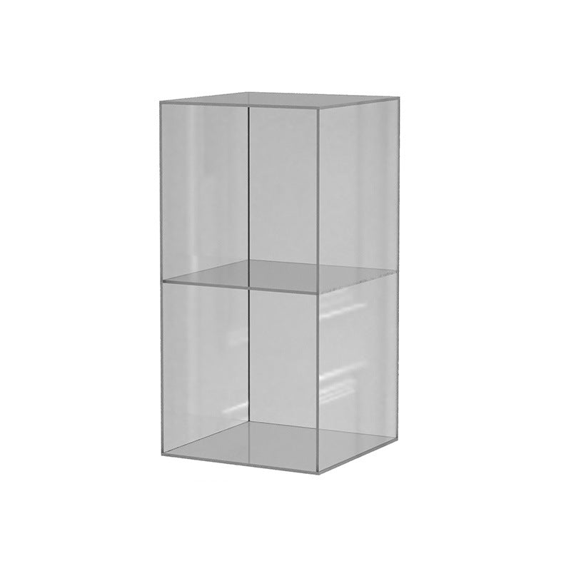 Contemporary Creative Acrylic Rectangular End Table 3-Tier For Living Room