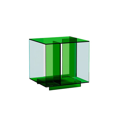 Contemporary Creative Acrylic Square Coffee Table 2-Tier For Living Room