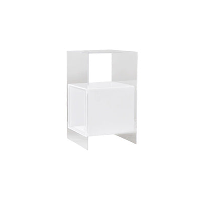 Contemporary Creative Acrylic Rectangular Square End Table 3-Tier For Living Room
