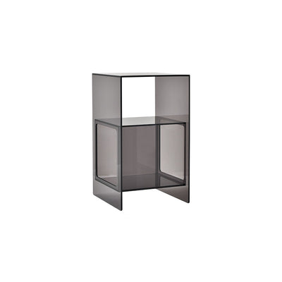 Contemporary Creative Acrylic Rectangular Square End Table 3-Tier For Living Room