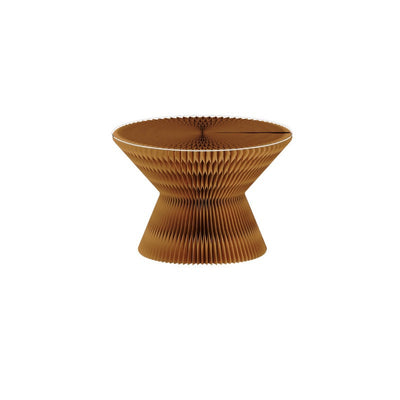 Contemporary Creative Glass Acrylic Kraft Paper Round Cone Coffee Table 1-Tier For Living Room