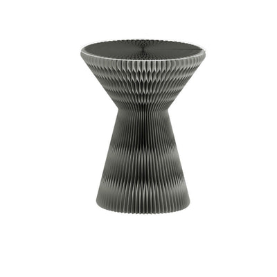 Contemporary Creative Glass Acrylic Kraft Paper Round Cone Coffee Table 1-Tier For Living Room
