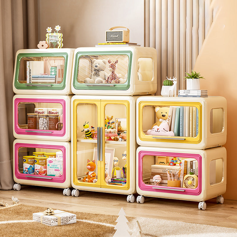 Contemporary Creative PET Slanted Rectangular Storage Cabinet 1-Cabinet For Living Room