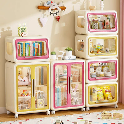 Contemporary Creative PET Slanted Rectangular Storage Cabinet 1-Cabinet For Living Room