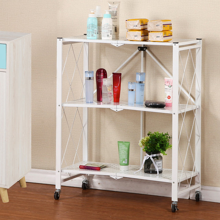 Étagère de rangement rectangulaire mobile en acier, style minimaliste moderne, à 3/4/5 étagères pour salon 