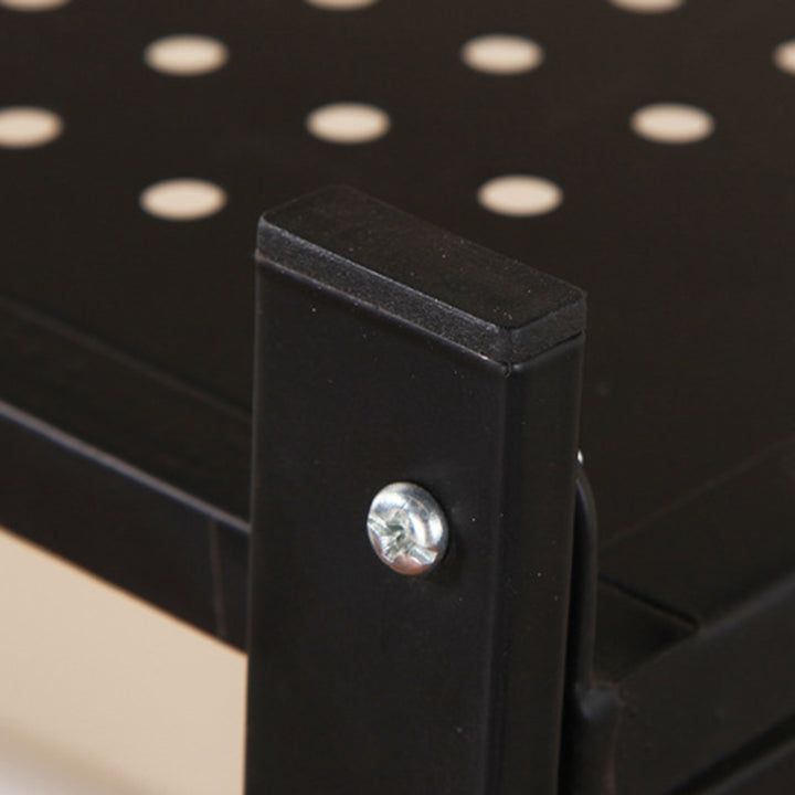 Étagère de rangement rectangulaire mobile en acier, style minimaliste moderne, à 3/4/5 étagères pour salon 