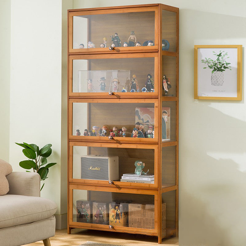 Traditionelles chinesisches Bambus-Acryl-Rechteckregal 4/5-stufig für das Wohnzimmer 