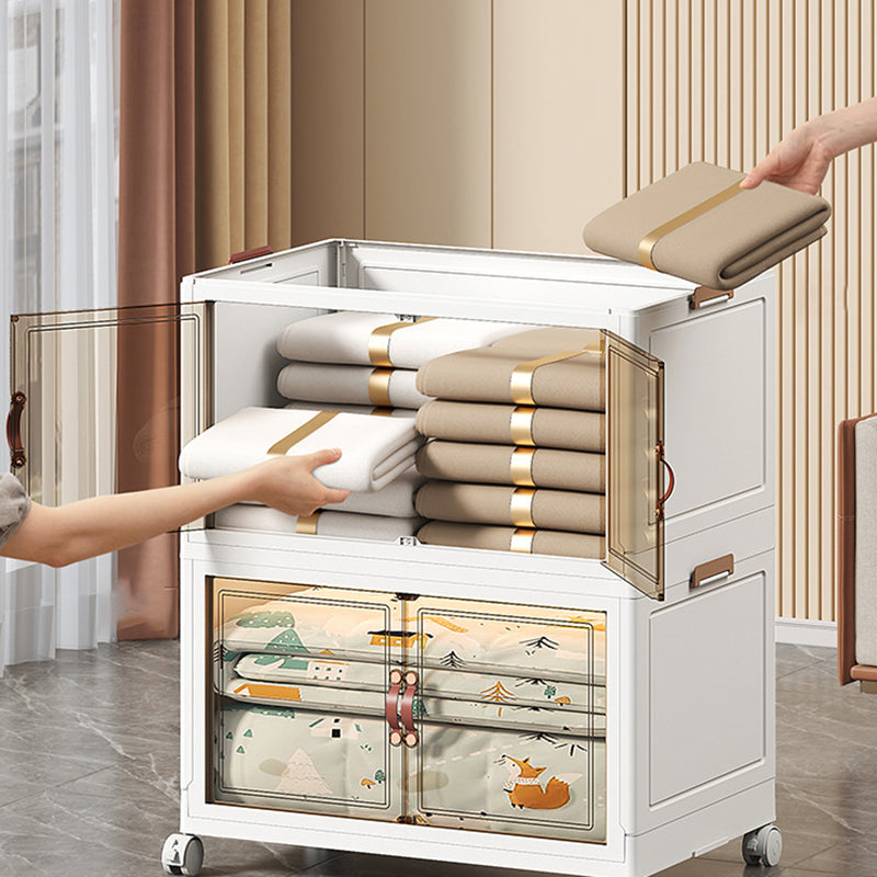 Contemporary Creative PP TPR Textured Square Storage Cabinets 5-Cabinets For Living Room