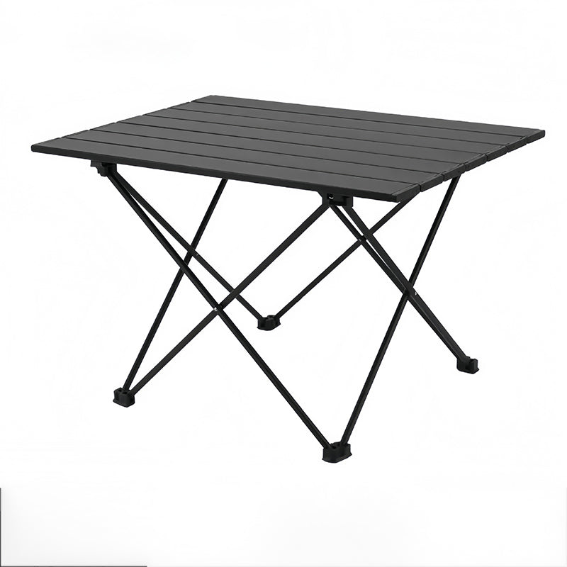 Modern Minimalist Carbon Steel Aluminum Foldable Square Side Table For Outdoor