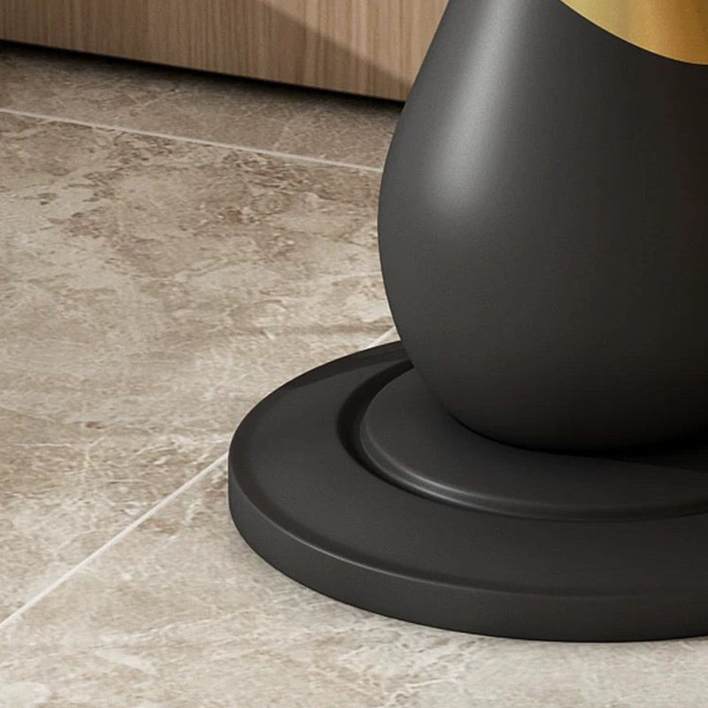 Contemporary Scandinavian Marble Metal Round Sphere Coffee Table With 1 Tier For Living Room