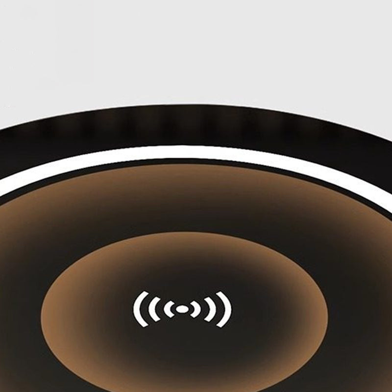 Modern Luxury Microfiber Leather Pine Sintered Stone Glass Round Cylindrical Nightstand 2 Drawers For Bedroom