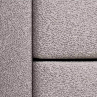 Modern Luxury Microfiber Leather Pine Sintered Stone Glass Round Cylindrical Nightstand 2 Drawers For Bedroom