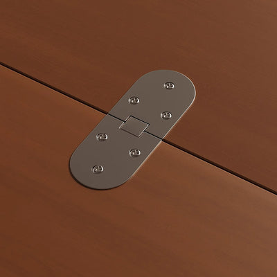 Traditional Chinese Bamboo Composite Board Plastic Rattan Rectangular Foldable Mobile Coffee Table With 1 Tier For Living Room