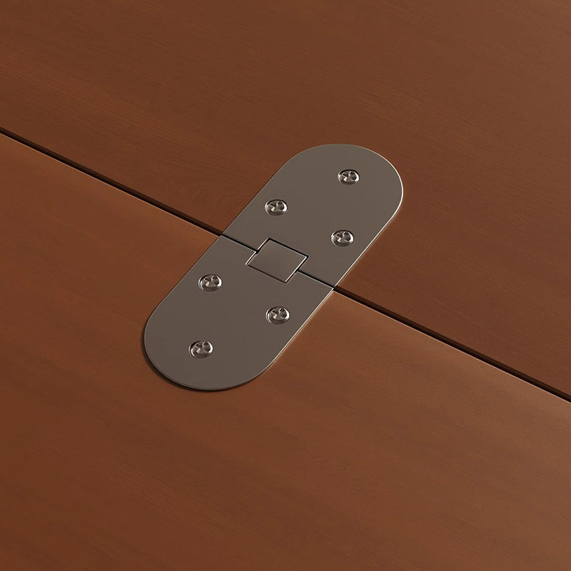 Traditional Chinese Bamboo Composite Board Plastic Rattan Rectangular Foldable Mobile Coffee Table With 1 Tier For Living Room