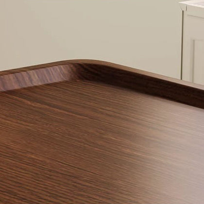 Traditioneller Vintage-Mitteldichte-Faserplatte-Eisenrahmen-Rundquadrat-Klapptisch mit 1-Stufe für Esszimmer 