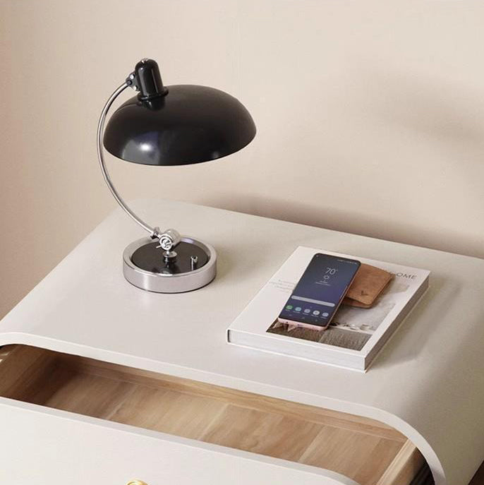 Modern Luxury Solid Wood Metal Oval Square Nightstand With 2 Drawers For Bedroom