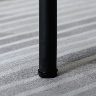 Traditional Chinese Solid Wood Rattan Square Cylinder Nightstand With 1-Storage For Bedroom