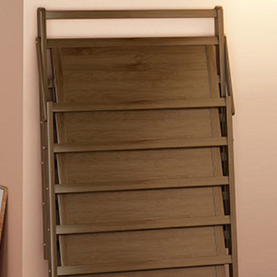 Modern Minimalist Bamboo Rectangular Shoe Storage 6-Shelves For Living Room