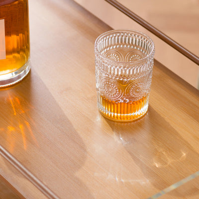 Contemporary Creative Acrylic Bamboo Mobile Rectangular Side Table 3-Tier For Living Room