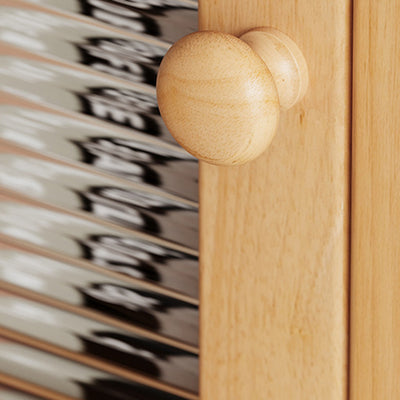 Modern Minimalist Solid Wood Acrylic Rectangular Storage Cabinet 6-Tier For Living Room