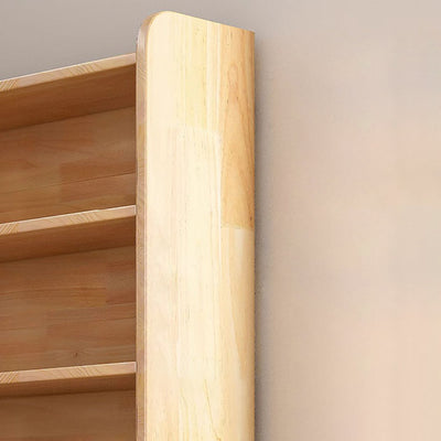 Modern Minimalist Solid Wood Acrylic Rectangular Storage Cabinet 6-Tier For Living Room