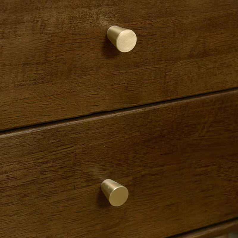 Table de chevet carrée traditionnelle vintage en bois d&