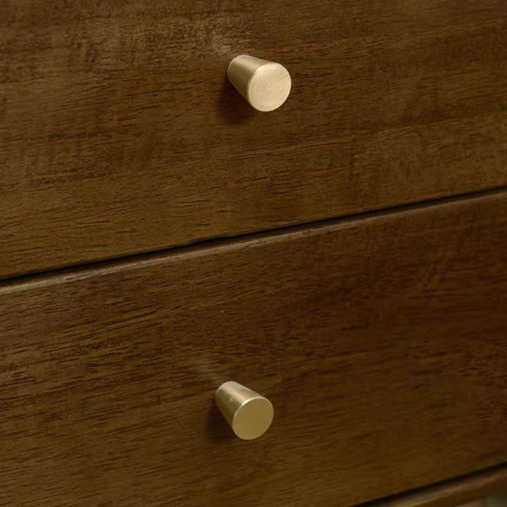 Table de chevet carrée traditionnelle vintage en bois d&