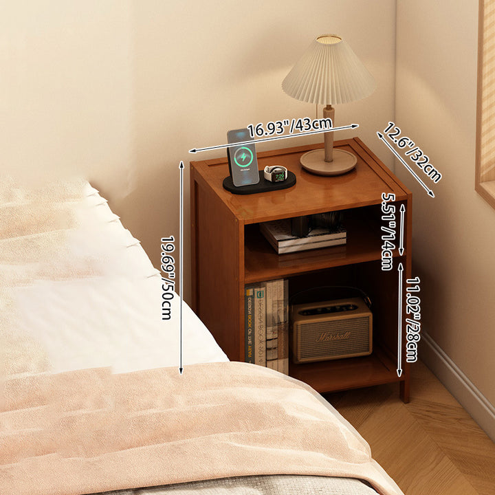 Modern Minimalist Bamboo MDF Acrylic Faux Rattan Rectangular Storage Cabinet 1/2/3-Cabinets For Bedroom