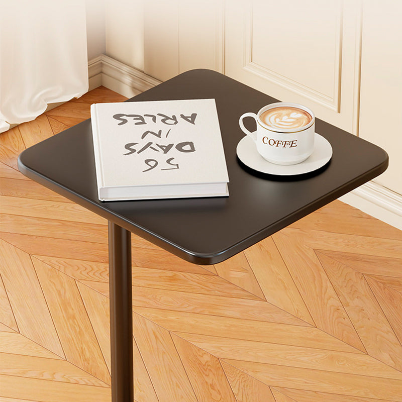 Moderner minimalistischer Eisen-Beistelltisch mit abgerundeten Ecken, 1-stufig, für das Wohnzimmer 