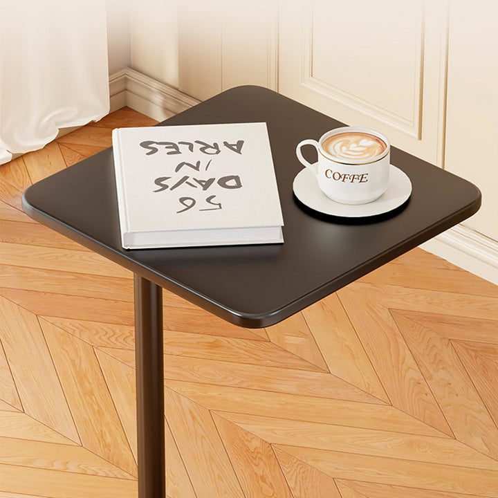 Moderner minimalistischer Eisen-Beistelltisch mit abgerundeten Ecken, 1-stufig, für das Wohnzimmer 